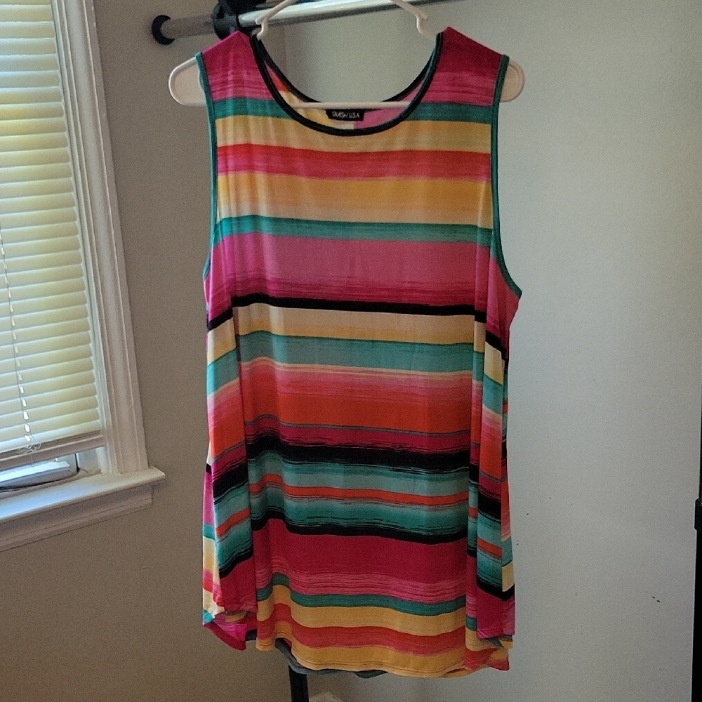 HEIMISH USA Colorful Striped Tank Top